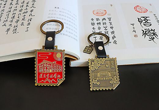 復古3D浮雕金屬鑰匙扣定制