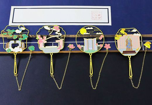 記憶金屬鏤空書簽定制