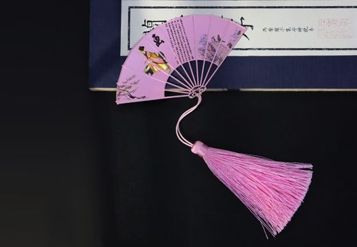 折扇鏤空金屬書(shū)簽定制
