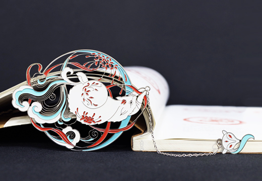 青丘狐貍金屬書(shū)簽定制