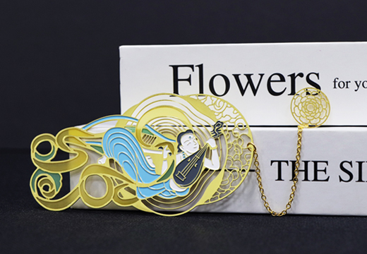 樂(lè)舞飛天金屬書(shū)簽定制