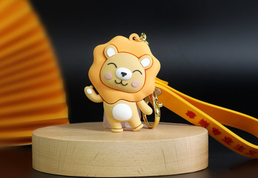 小獅子PVC軟膠鑰匙扣定制