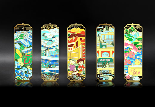 景點紀念品金屬書簽定制