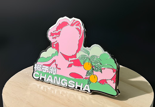 橘子洲金屬琺瑯冰箱貼定制