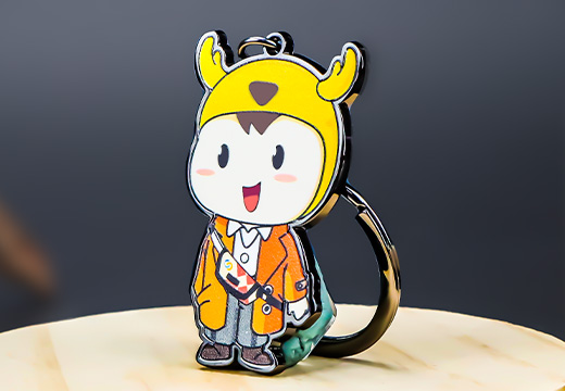 牛牛金屬鑰匙扣定制