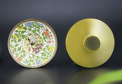 博物館文創(chuàng)碗狀金屬冰箱貼定制