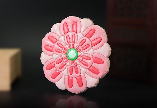 步步生蓮冰箱貼定制