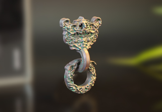 龍鳳紋輔首樹脂冰箱貼定制