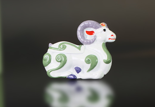 銅羊尊燈樹脂冰箱貼定制