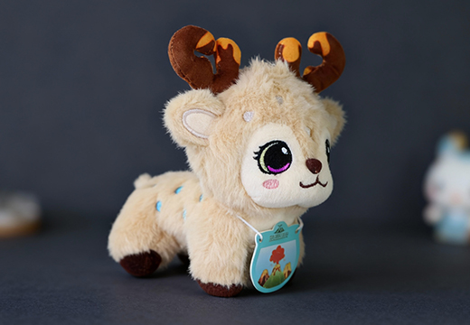 磁吸小鹿毛絨公仔擺件定制